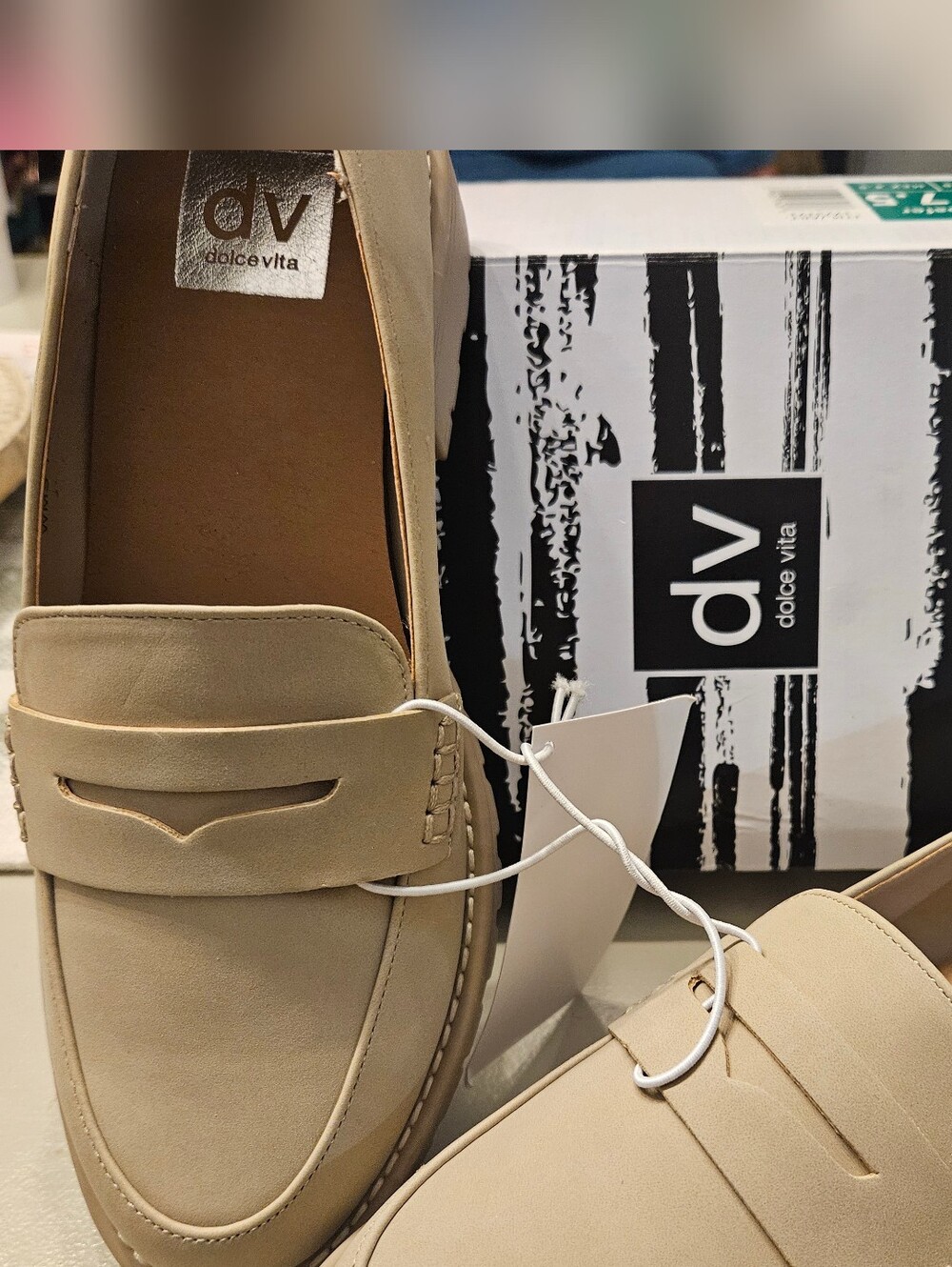 Dolce Vita Beige Penny Loafers